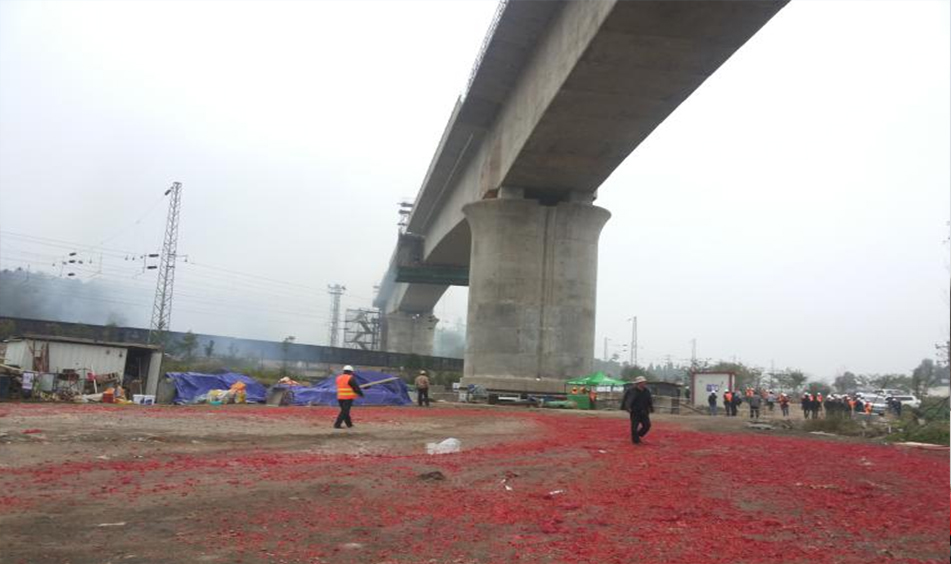 滬昆高鐵云南張家田特大橋轉體橋（中鐵二十局）